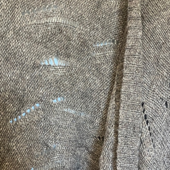 Vince Brown yak hair wool blend Open Front Cardigan - Picture 5 of 7